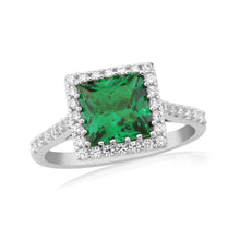Load image into Gallery viewer, Wateford Jewellery Square Emerald Ring
