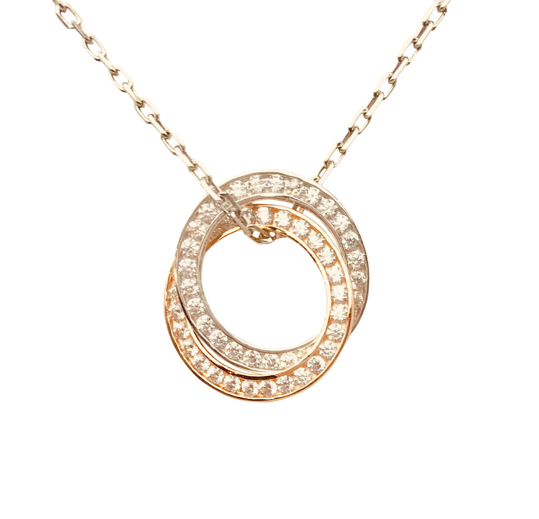 Sterling Silver and Rosegold Pendant