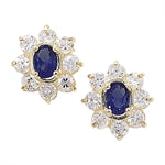 9ct Gold Sapphire Earrings
