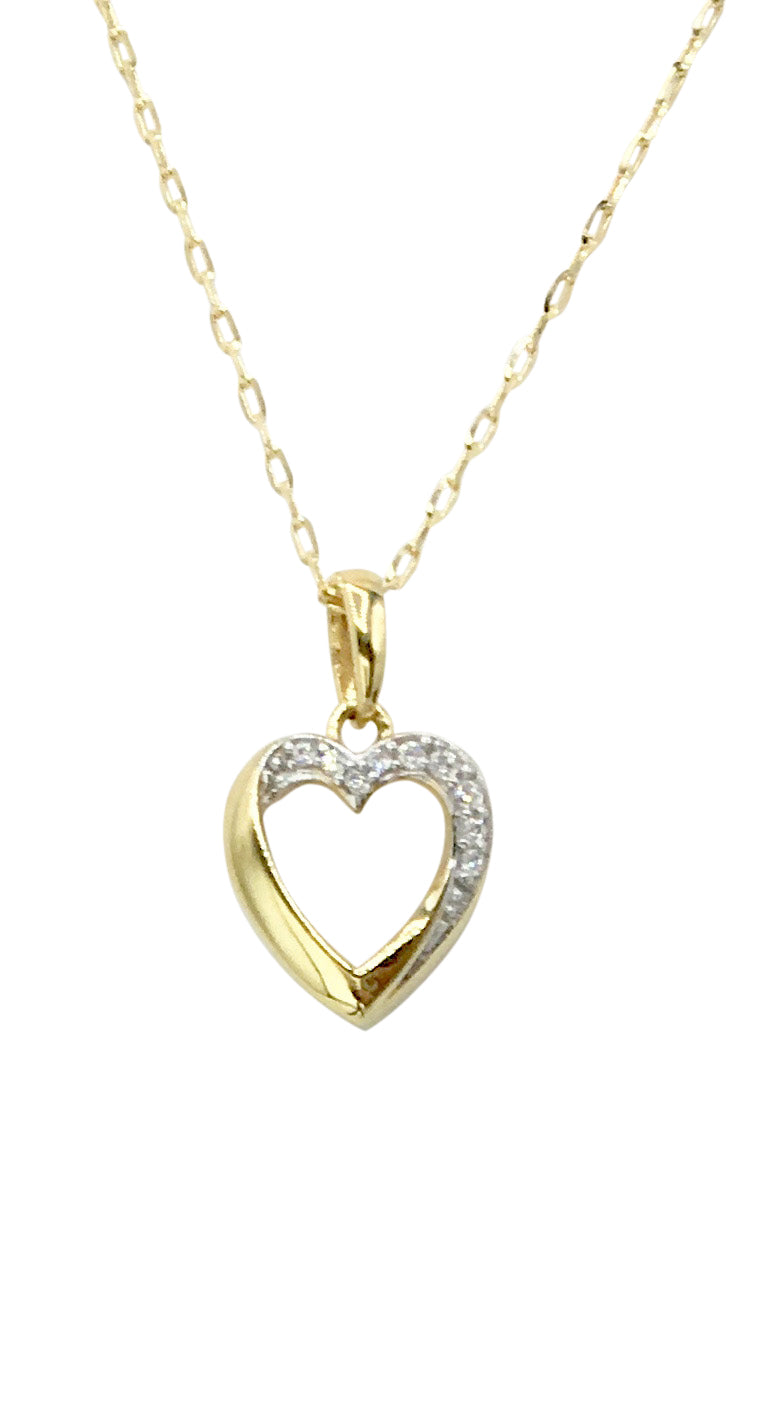 9ct. Gold Heart Pendant