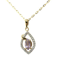 Load image into Gallery viewer, 9ct. Gold Amethyst Pendant
