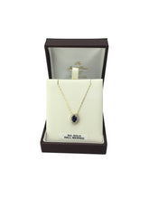 Load image into Gallery viewer, 9ct. Gold Sapphire Pendant
