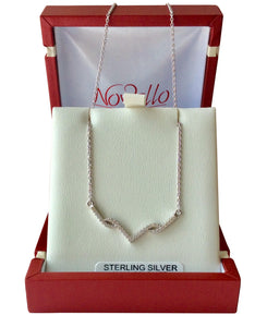 Sterling Silver V necklet