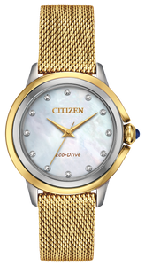 Citizen Ceci Diamond Ladies Gold Tone Eco-Drive Watch