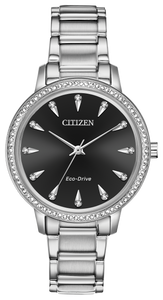 Citizen Silhouette Crystal Ladies Eco-Drive Stainless Steel Watch