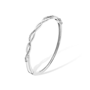 Sterling Silver Weave Bangle