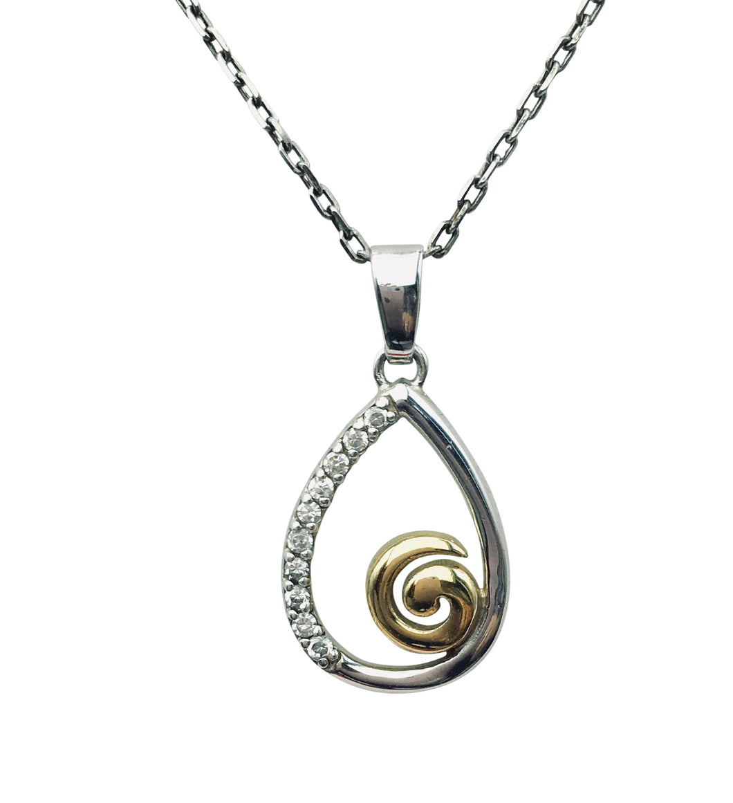 Sterling Silver two tone Pendant