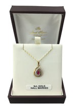 Load image into Gallery viewer, 9ct. Gold Ruby Pendant
