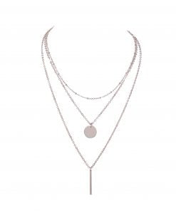 Cristallo di Milano Rose Gold 3 Tier Layered Necklace