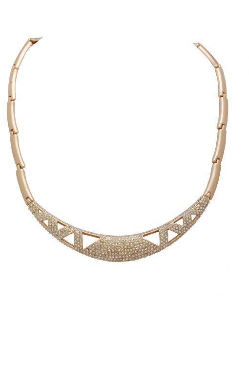 Cristallo di Milano Rose Gold Collar Necklace