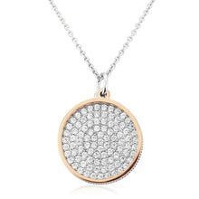 Load image into Gallery viewer, Waterford Jewellery Rose Gold and Silver Pendant
