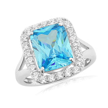 Load image into Gallery viewer, Waterford Jewellery Large Aqua Stone Ring
